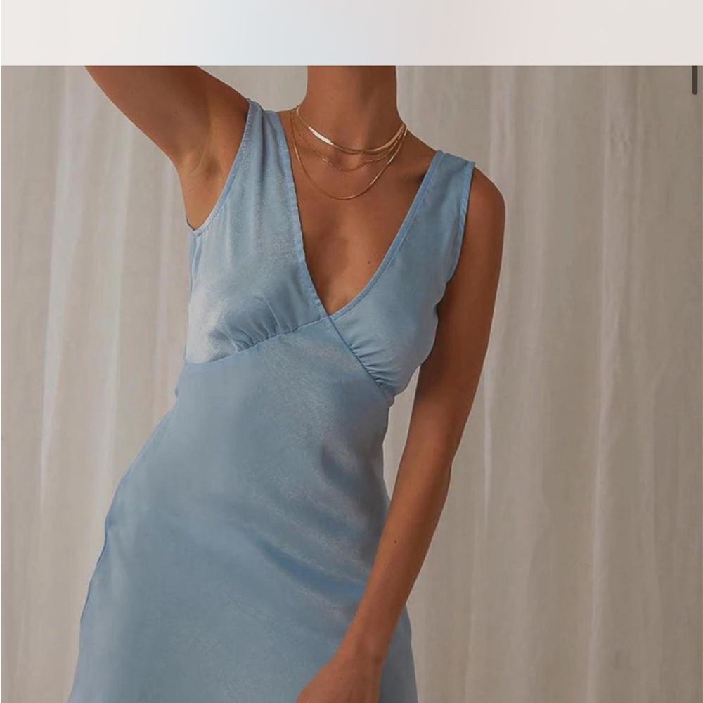 Peppermayo Audrey Baby Blue Mini Dress